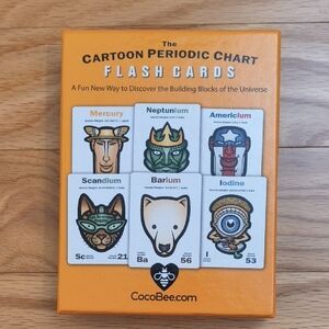 CocoBee Cartoon Periodic Chart Flash Cards, Gently Used